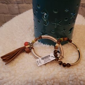 Chico's Multi Colored Stretch Bracelet Set